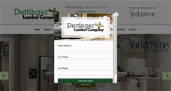 Desktop Screenshot of dettingerlumber.com
